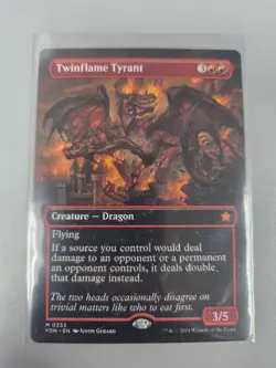 MTG: Foundations: Borderless Twinflame Tyrant - Image 1