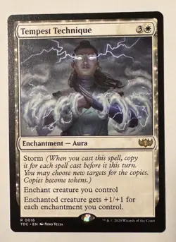 x1 Tempest Technique R MTG Commander: Tarkir: Dragonstorm M/NM, English - Image 1