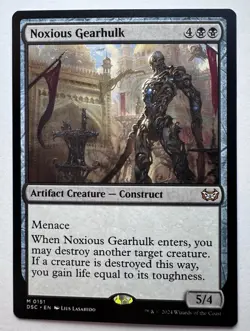 x1 Noxious Gearhulk M MTG Commander: Duskmourn: House of Horror M/NM, English - Image 1
