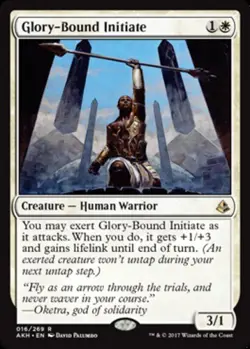 4x Glory-Bound Initiate ~ Lightly Played Amonkhet MTG Magic x4 4 UltimateMTG Pla - Image 1