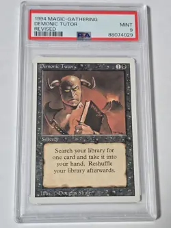 Demonic Tutor Revised PSA 9 - Image 1