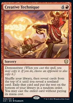 MTG Magic the Gathering Creative Technique (49/465) Commander 2021 LP - Image 1