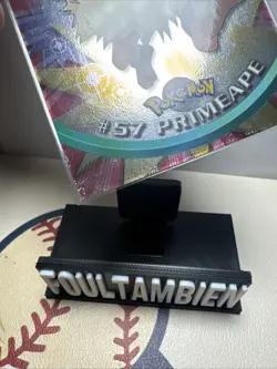 Pokemon #57 PRIMEAPE 1999 TOPPS TV Animation Rare Holo Foil - Image 2