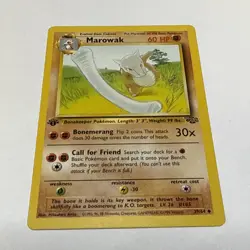 1999 Pokemon 1st Edition Jungle Set Marowak 39/64 LP - Image 1