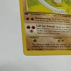 1999 Pokemon 1st Edition Jungle Set Marowak 39/64 LP - Image 3