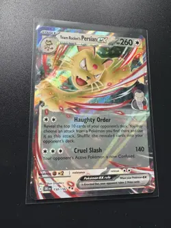 Team Rocket's Persian Ex 150/182 - Double Rare - Destined Rivals - Pokemon TCG - Image 1
