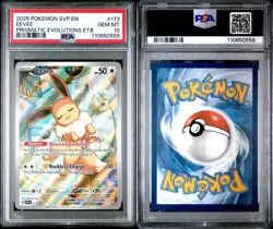 2025 POKEMON SVP PRISMATIC EVOLUTIONS ETB PROMO #173 EEVEE PSA 10 - Image 1