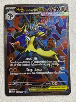 Pokemon TCG Mega Lucario EX 160/132 Ultra Rare Holo NM Mega Evolutions Full Art - Image 1