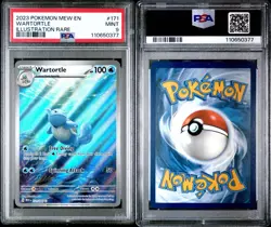 2023 POKEMON MEW EN-151 ILLUSTRATION RARE #171 WARTORTLE PSA 9 - Image 1