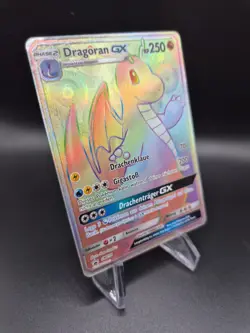 Pokemon Dragoran GX Rainbow Secret Rare Blackstar Promo SM156 NM Deutsch Karte - Image 2