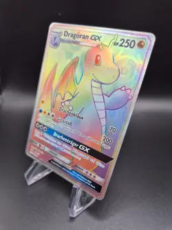 Pokemon Dragoran GX Rainbow Secret Rare Blackstar Promo SM156 NM Deutsch Karte - Image 3