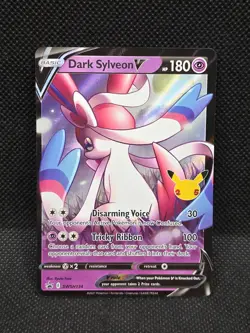 2021 Pokemon Dark Sylveon V SWSH134 Celebrations Collection - Image 1