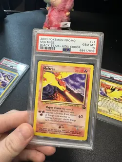 PSA 10, 3 Legendary Birds Black Star Promos, Pokemon; Moltres, Zapdos, Articuno - Image 3