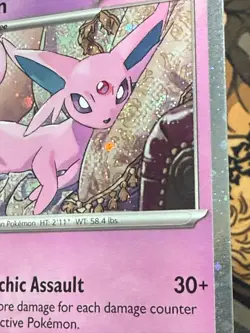Espeon 033/131 Cosmos Holo Prismatic Evolutions SWIRL (B) POKEMON - Image 3