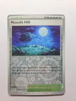 Moonlit Hill 081/091 Uncommon Reverse Holo NM English Pokemon Paldean Fate Paf - Image 1