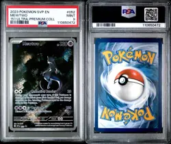2023 POKEMON SVP EN-SV BLACK STAR PROMO 151 ULTRA-PREM COLL #052 MEWTWO PSA 9 - Image 1