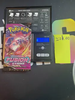 21.00g VERY HEAVY Fusion Strike Pokemon Sealed Booster Pack New - Image 1