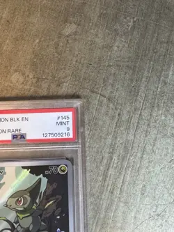 2025 POKEMON BLACK BOLT EN AXEW ILLUSTRATION RARE #145 💎 PSA 9 - Image 2