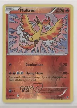 Moltres Reverse Foil Pokemon XY Fates Collide #9 - Image 1