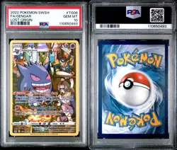 2022 POKEMON SWORD & SHIELD LOST ORIGIN #TG06 FULL ART/GENGAR PSA 10 - Image 1