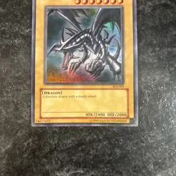 Yu-Gi-Oh! Red-Eyes Black Dragon SDJ-001 Unlimited Edition Holo Rare ( LP-NM ) - Image 3