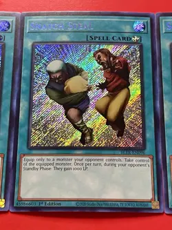 3x Snatch Steal | Secret Rares | BLTR-EN096 | NM | 1st Editions | Yu-Gi-Oh! - Image 5