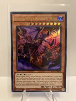 Yu-Gi-Oh! Veidos the Eruption Dragon of Extinction MP25-EN175 Ultra Rare 1st NM - Image 1