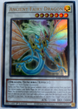 Yugioh! - ANCIENT FAIRY DRAGON - Ultra Rare - 25th Rarity - RA01-EN030 - 1st Ed - Image 1