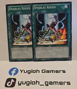 YUGIOH OVERLAY REGEN X2 COMMON REDU LIGHT PLAYED UNLIMITED - Image 1