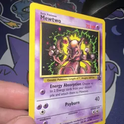 Pokemon Mewtwo Black Star Promo #14 WOTC Vintage Card Ungraded - Image 2
