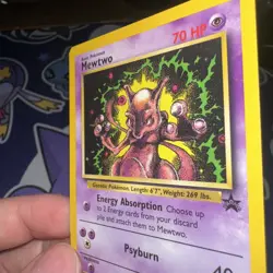 Pokemon Mewtwo Black Star Promo #14 WOTC Vintage Card Ungraded - Image 3