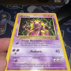 Pokemon Mewtwo Black Star Promo #14 WOTC Vintage Card Ungraded - Image 4