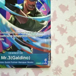 One Piece card PRB02-009 Mr. 3 (Galdino) R Parallel The Best vol.2 English - Image 3