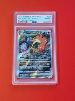 PSA 10 Pokemon Card Charizard VSTAR 212/172 Holo Japanese VSTAR Universe 2022 - Image 1