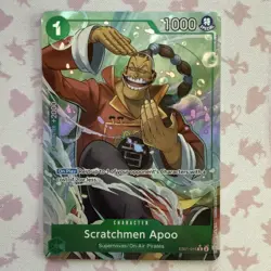 Scratchmen Apoo EB01-015 Full Art PRB-02 ONE PIECE CARD - Image 1