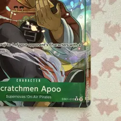 Scratchmen Apoo EB01-015 Full Art PRB-02 ONE PIECE CARD - Image 3