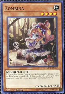 Zombina MP18-EN057 2018 Mega-Tins Mega Pack 1st Edition - Yugioh Card - Image 1