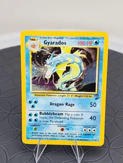 Pokemon Gyarados Base Set 2 Trading Card Holo Rare 6/102 Near Mint - Image 1