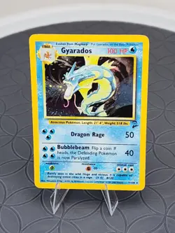 Pokemon Gyarados Base Set 2 Trading Card Holo Rare 6/102 Near Mint - Image 2