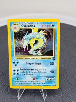 Pokemon Gyarados Base Set 2 Trading Card Holo Rare 6/102 Near Mint - Image 3
