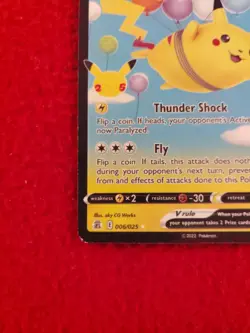 Flying Pikachu V 006/025 Pokemon Card Celebrations 25th Anniversary NM - Image 4