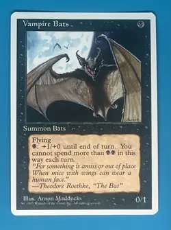 Mtg Vampire Bats 4th Edition Regular - Image 1