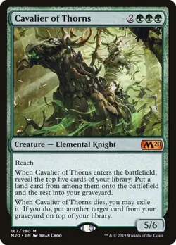 Cavalier of Thorns Core Set 2020 LP MTG - Image 1