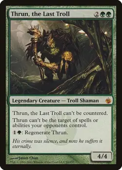 Thrun, the Last Troll Mirrodin Besieged LP MTG - Image 1