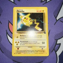 Pikachu #4 Pokemon Card Black Star Movie Promo Stamped WOTC TCG 1999 Nintendo - Image 1
