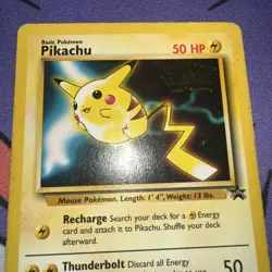 Pikachu #4 Pokemon Card Black Star Movie Promo Stamped WOTC TCG 1999 Nintendo - Image 2