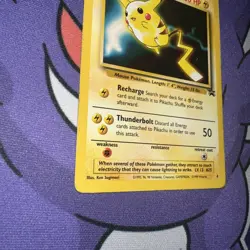 Pikachu #4 Pokemon Card Black Star Movie Promo Stamped WOTC TCG 1999 Nintendo - Image 3