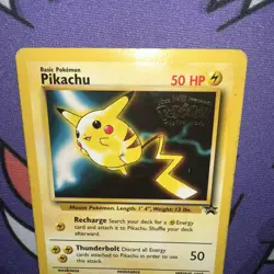 Pikachu #4 Pokemon Card Black Star Movie Promo Stamped WOTC TCG 1999 Nintendo - Image 5