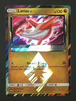 Pokemon TCG Latias 107/168 Prism Star Holo Rare SM - Celestial Storm LP - Image 1