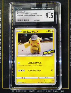 2020 Pokemon Detective Pikachu 099/S-P Broadcast Campaign Promo CGC 9.5 - Image 1